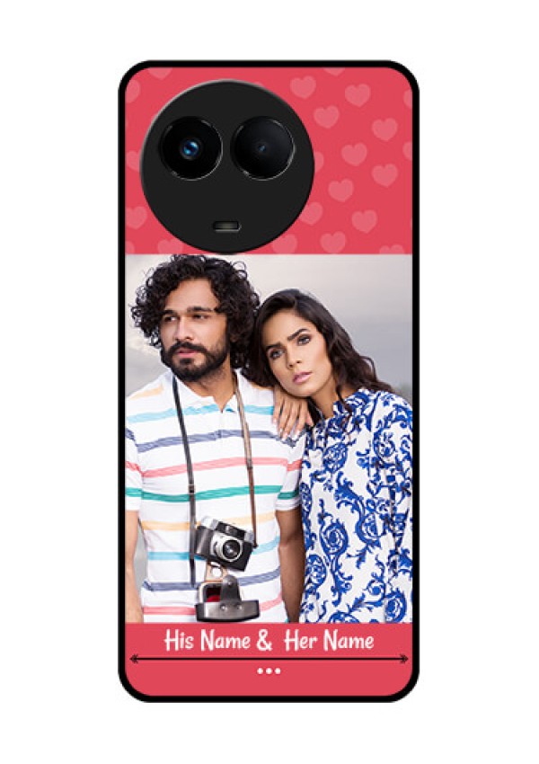 Realme 11x 5G Photo Printing on Glass Case - Simple Love Design