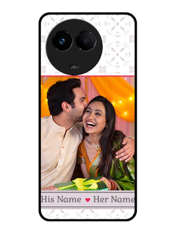 Custom Realme 11x 5G Custom Glass Mobile Case - with Photo and Ethnic Design