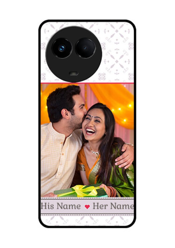 Realme 11x 5G Custom Glass Mobile Case - with Photo and Ethnic Design
