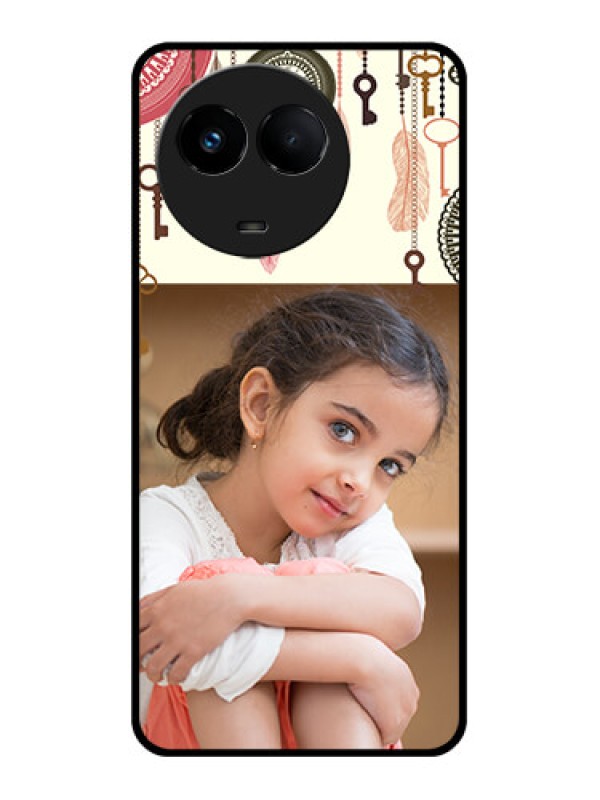 Custom Realme 11x 5G Custom Glass Mobile Case - Boho Style Design