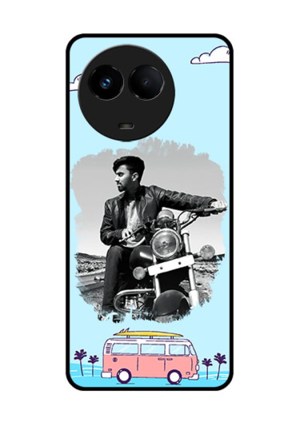 Realme 11x 5G Photo Printing on Glass Case - Travel & Adventure Design