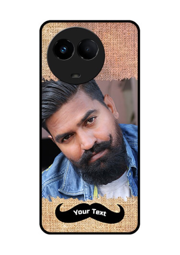 Realme 11x 5G Personalized Glass Phone Case - with Texture Design