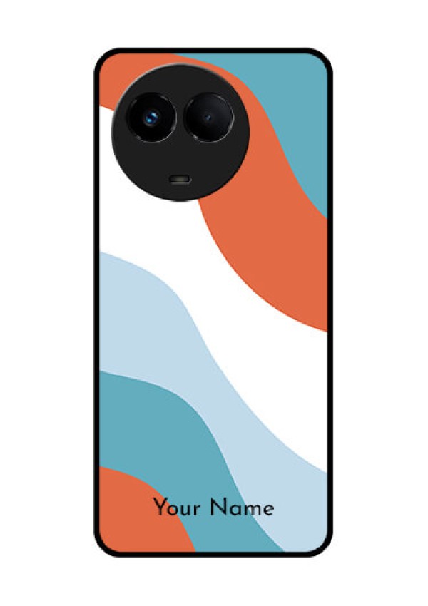 Realme 11x 5G Custom Glass Mobile Case - coloured Waves Design