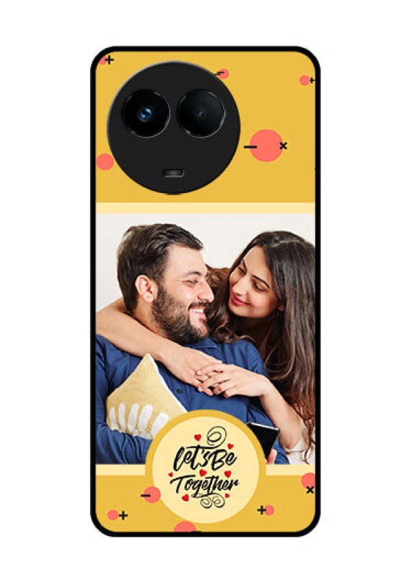 Realme 11x 5G Photo Printing on Glass Case - Lets be Together Design