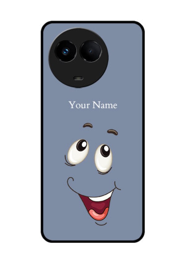 Realme 11x 5G Photo Printing on Glass Case - Laughing Cartoon Face Design