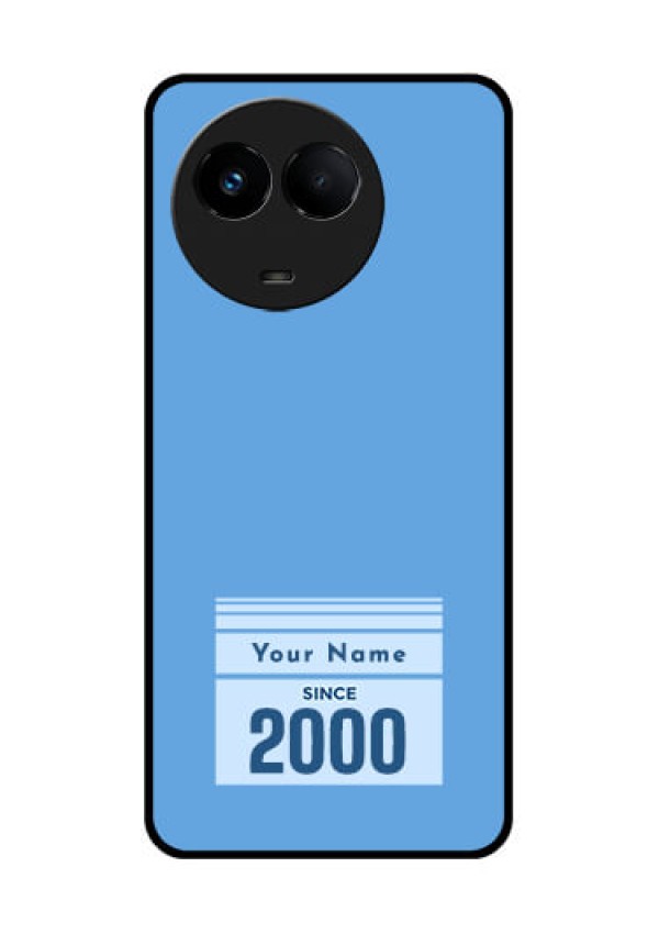 Realme 11x 5G Custom Glass Mobile Case - Custom Year of birth Design