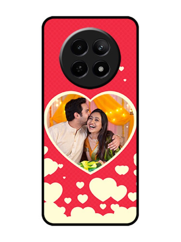 Custom Realme 12 5G Custom Glass Phone Case - Love Symbols Phone Cover Design