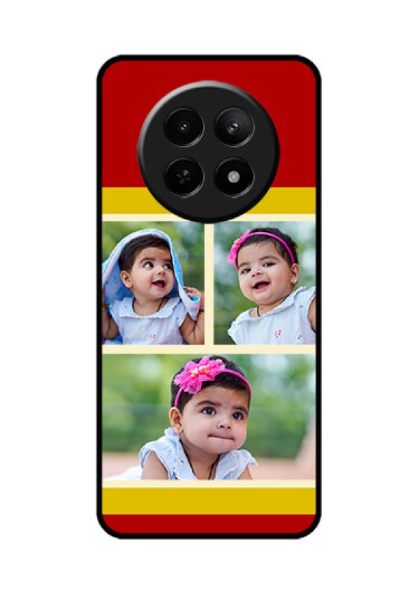 Realme 12 5G Custom Glass Phone Case - Multiple Pic Upload Design
