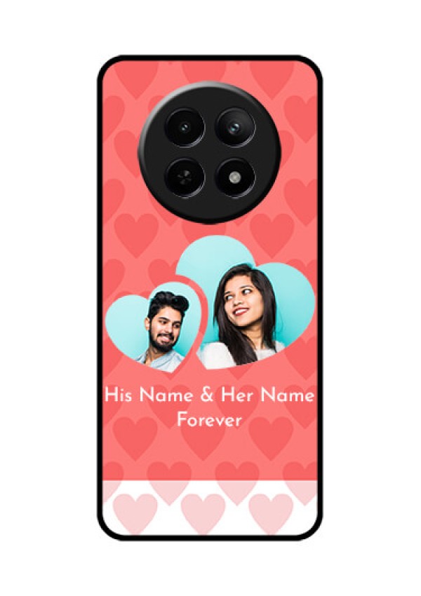 Realme 12 5G Custom Glass Phone Case - Couple Pic Upload Design