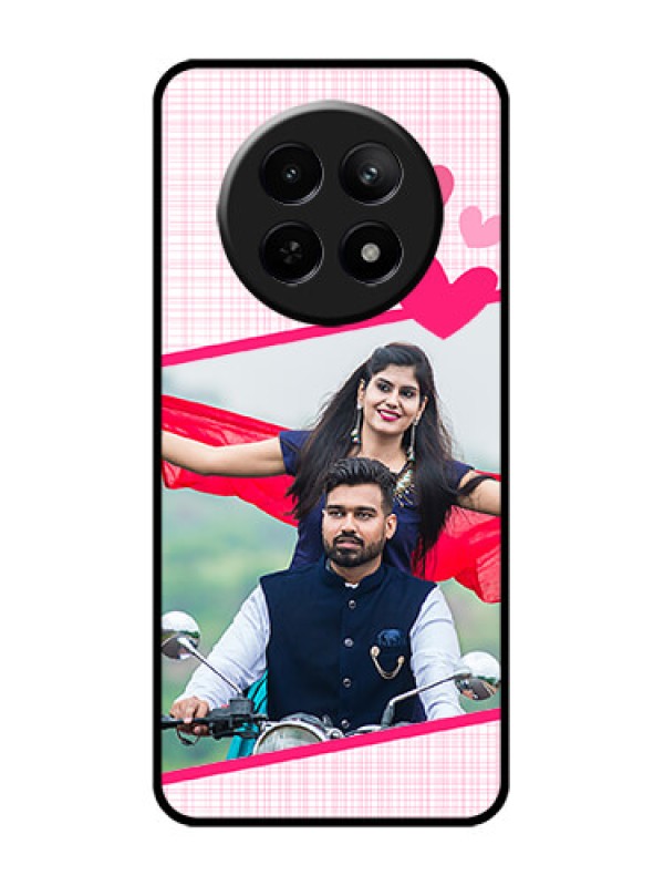 Custom Realme 12 5G Custom Glass Phone Case - Love Shape Heart Design