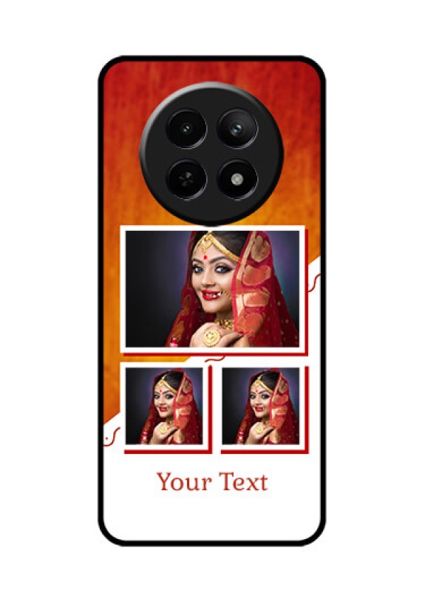 Realme 12 5G Custom Glass Phone Case - Wedding Memories Design