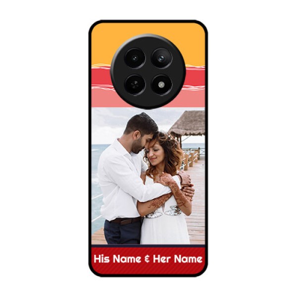 Realme 12 5G Custom Glass Phone Case - Colorful Case Design
