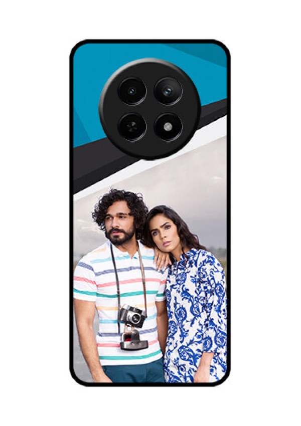Realme 12 5G Custom Glass Phone Case - Simple Pattern Photo Upload Design