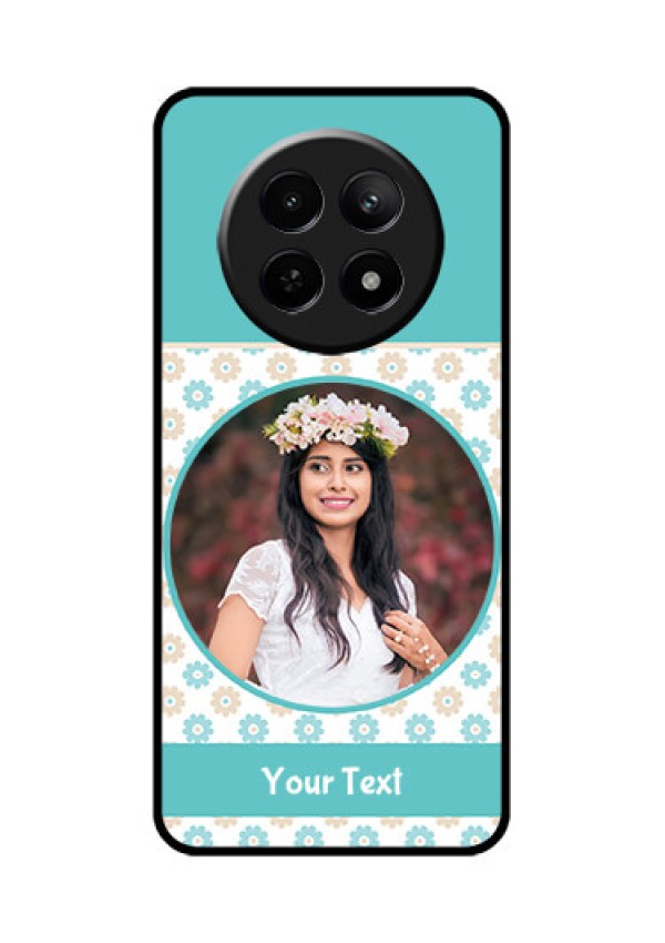 Realme 12 5G Custom Glass Phone Case - Beautiful Flowers Design