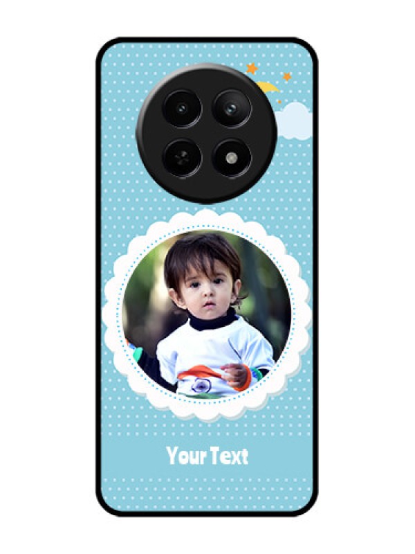 Custom Realme 12 5G Custom Glass Phone Case - Violet Pattern Design