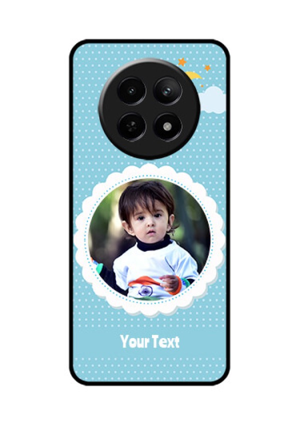 Realme 12 5G Custom Glass Phone Case - Violet Pattern Design