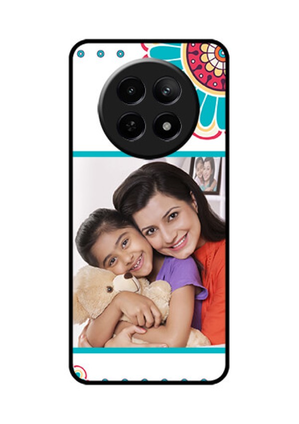 Realme 12 5G Custom Glass Phone Case - Flower Design