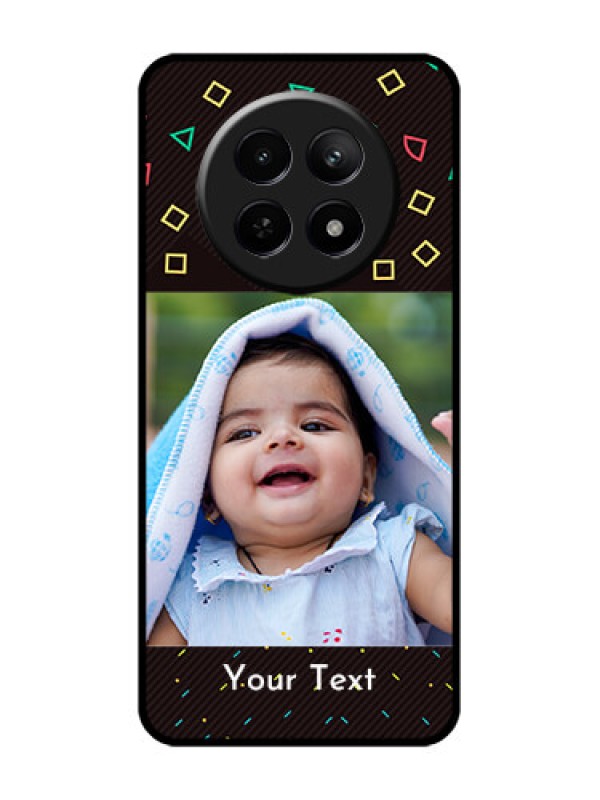 Custom Realme 12 5G Custom Glass Phone Case - With Confetti Birthday Design