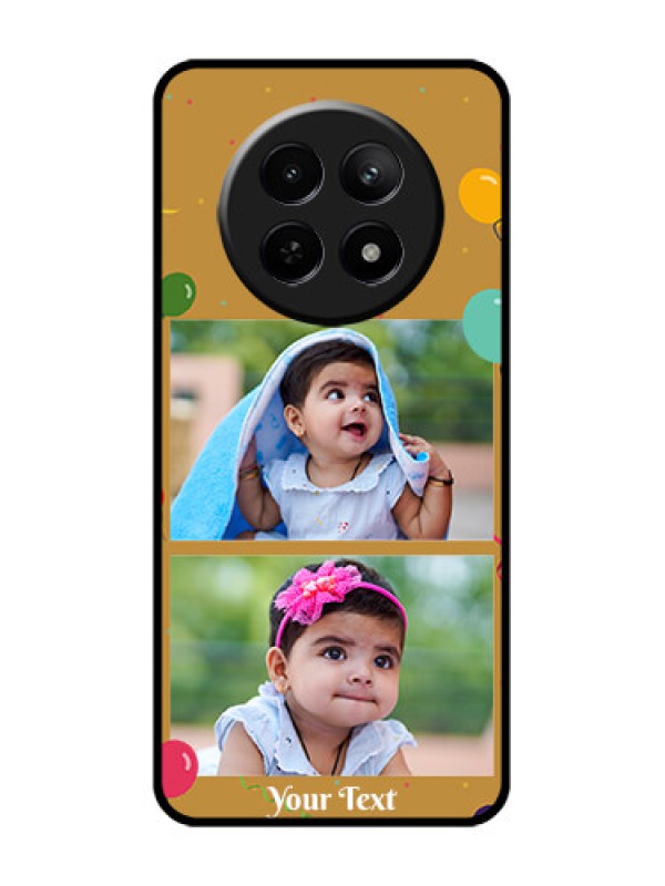 Custom Realme 12 5G Custom Glass Phone Case - Image Holder With Birthday Celebrations Design