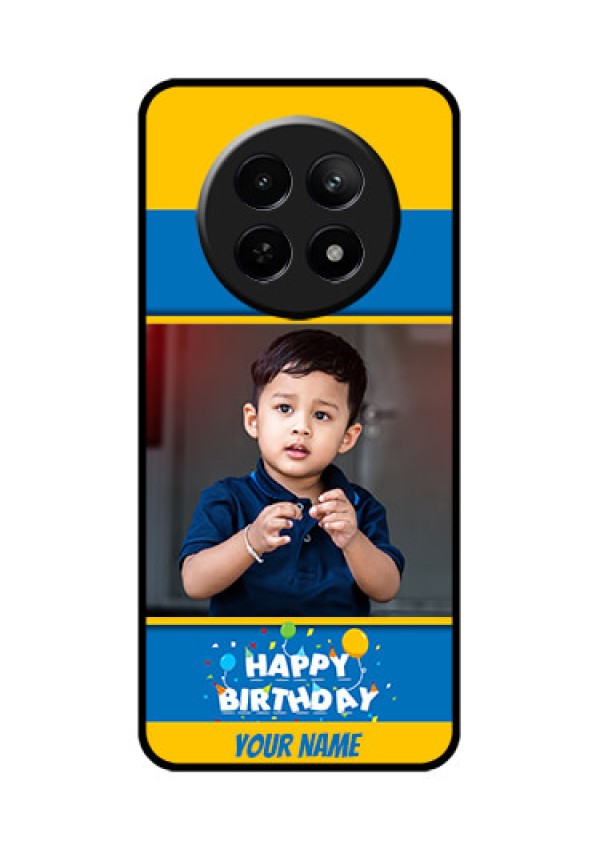 Realme 12 5G Custom Glass Phone Case - Birthday Wishes Design