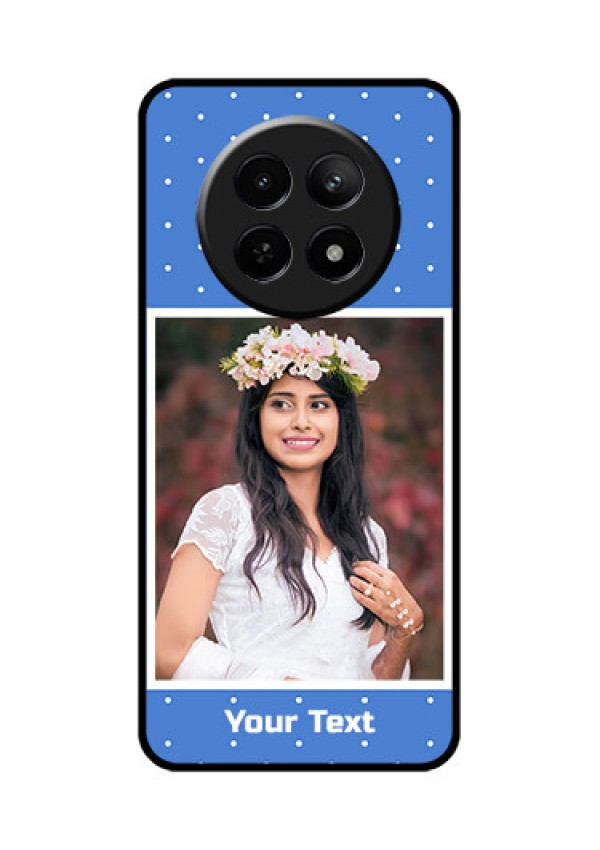 Realme 12 5G Custom Glass Phone Case - Polka Dots Design