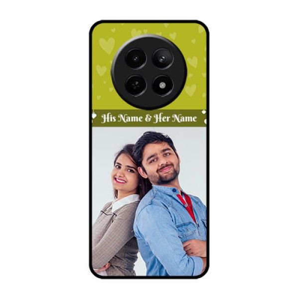 Realme 12 5G Custom Glass Phone Case - You & Me Heart Design