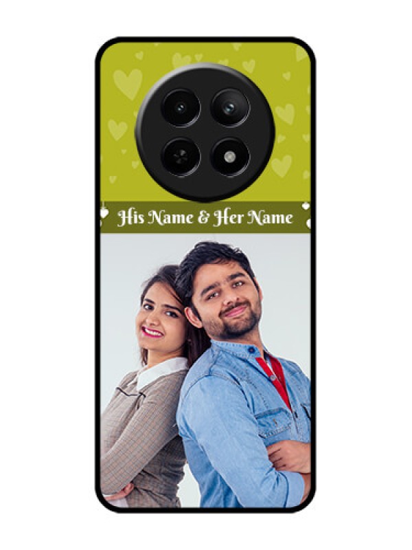 Custom Realme 12 5G Custom Glass Phone Case - You & Me Heart Design