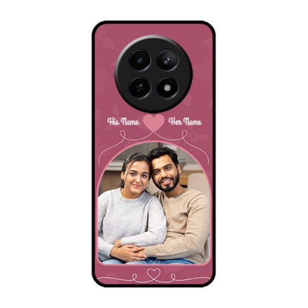 Realme 12 5G Custom Glass Phone Case - Love Floral Design