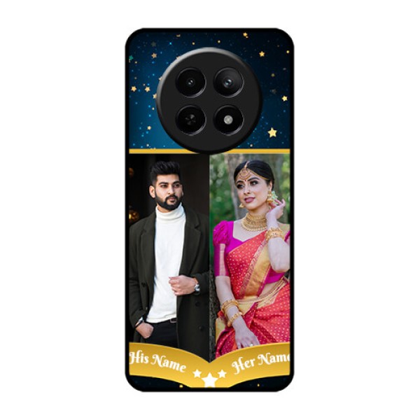 Realme 12 5G Custom Glass Phone Case - Galaxy Stars Backdrop Design Realme 12 5G Custom Glass Phone Case - Galaxy Stars Backdrop Design