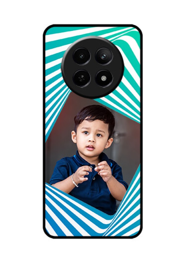 Realme 12 5G Custom Glass Phone Case - Abstract Spiral Design
