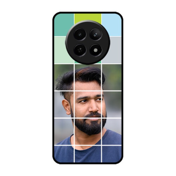 Realme 12 5G Custom Glass Phone Case - With White Box Pattern