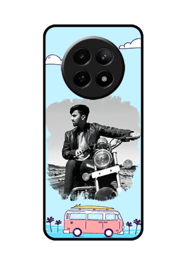 Realme 12 5G Custom Glass Phone Case - Travel & Adventure Design