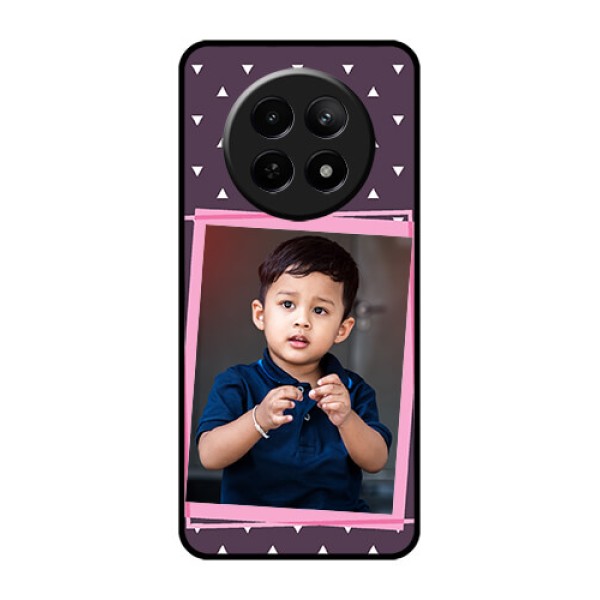 Realme 12 5G Custom Glass Phone Case - Triangle Pattern Dotted Design Realme 12 5G Custom Glass Phone Case - Triangle Pattern Dotted Design