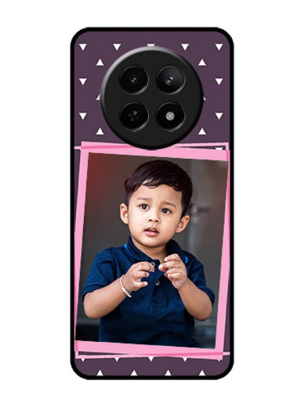 Custom Realme 12 5G Custom Glass Phone Case - Triangle Pattern Dotted Design