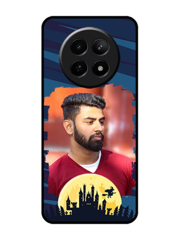 Custom Realme 12 5G Custom Glass Phone Case - Halloween Witch Design