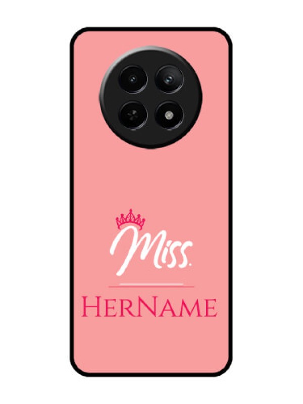Custom Realme 12 5G Custom Glass Phone Case - Mrs With Name Design