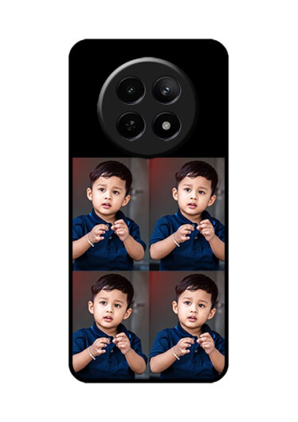 Realme 12 5G Custom Glass Phone Case - 4 Image Holder Design