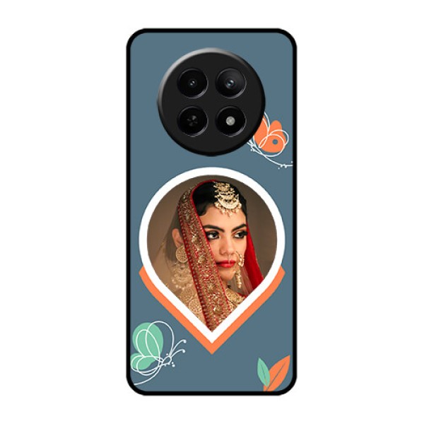 Realme 12 5G Custom Glass Phone Case - Droplet Butterflies Design