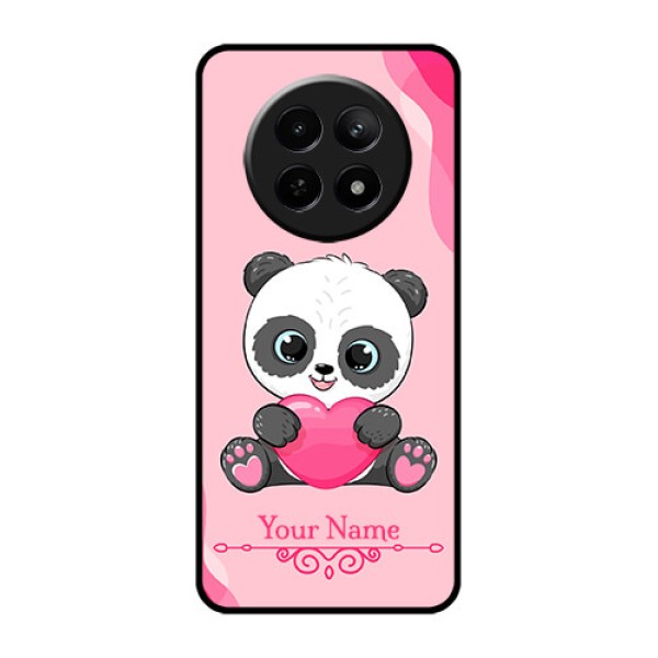 Realme 12 5G Custom Glass Phone Case - Cute Panda Design