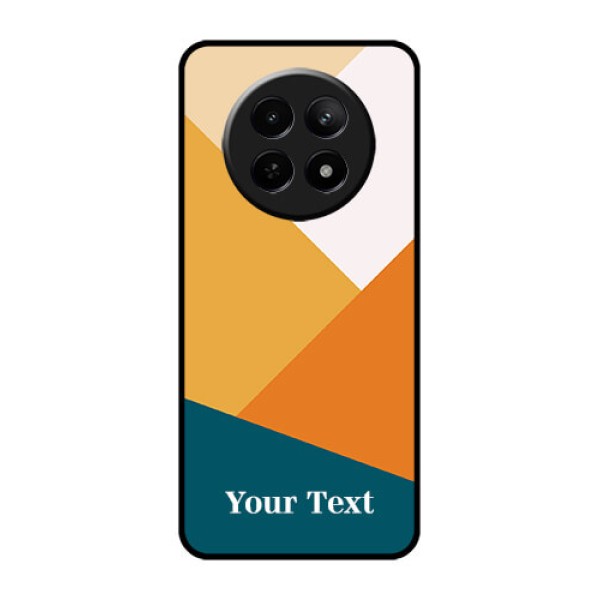 Realme 12 5G Custom Glass Phone Case - Stacked Multi - Colour Design