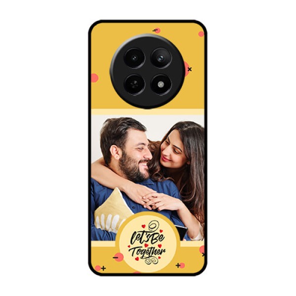 Realme 12 5G Custom Glass Phone Case - Lets Be Together Design Realme 12 5G Custom Glass Phone Case - Lets Be Together Design