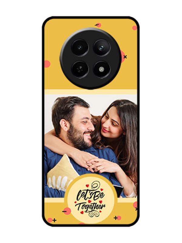 Custom Realme 12 5G Custom Glass Phone Case - Lets Be Together Design