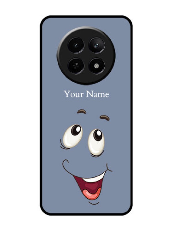 Custom Realme 12 5G Custom Glass Phone Case - Laughing Cartoon Face Design