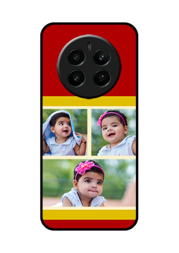Realme 12 Plus 5G Custom Glass Phone Case - Multiple Pic Upload Design
