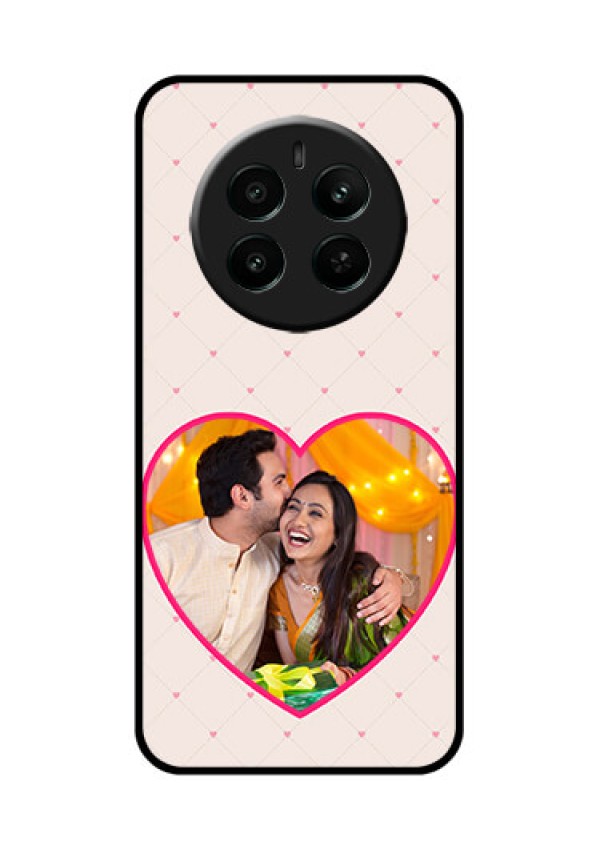 Realme 12 Plus 5G Custom Glass Phone Case - Heart Shape Design