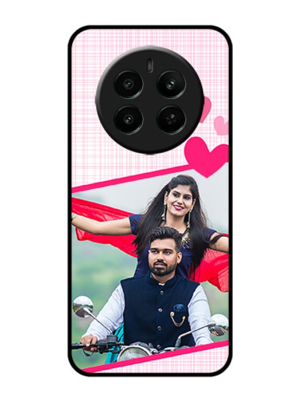 Custom Realme 12 Plus 5G Custom Glass Phone Case - Love Shape Heart Design