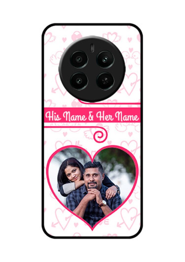 Realme 12 Plus 5G Custom Glass Phone Case - Heart Shape Love Design