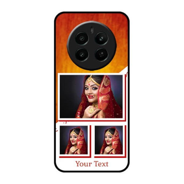 Realme 12 Plus 5G Custom Glass Phone Case - Wedding Memories Design