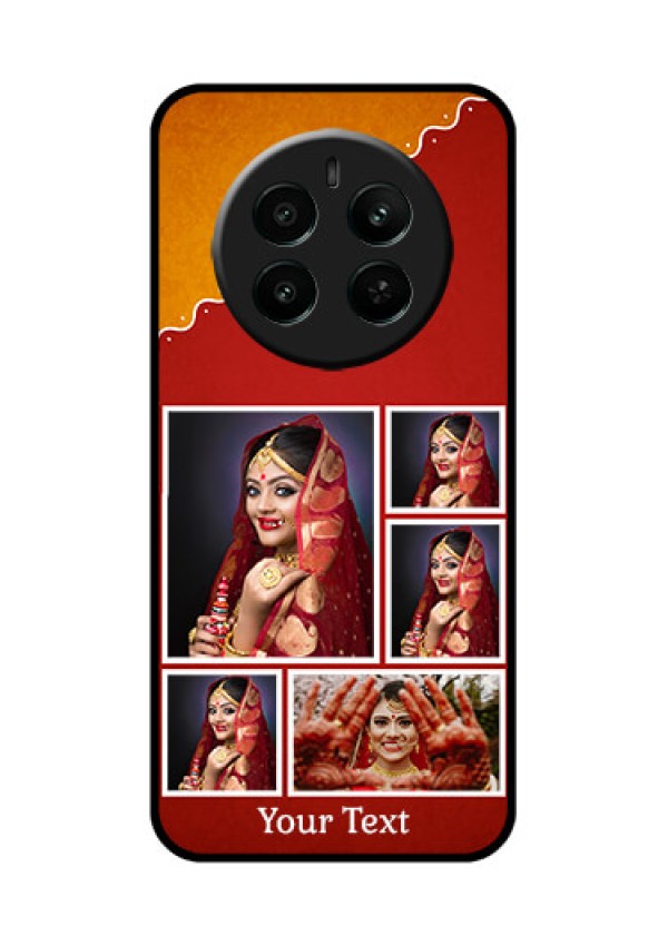 Realme 12 Plus 5G Custom Glass Phone Case - Wedding Pic Upload Design