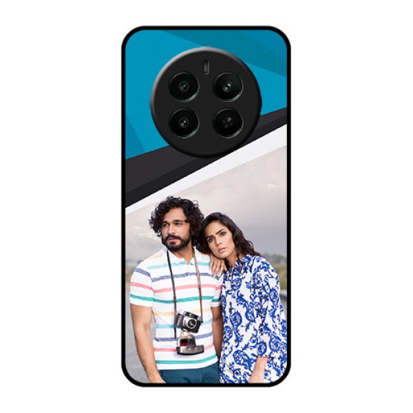 Realme 12 Plus 5G Custom Glass Phone Case - Simple Pattern Photo Upload Design Realme 12 Plus 5G Custom Glass Phone Case - Simple Pattern Photo Upload Design